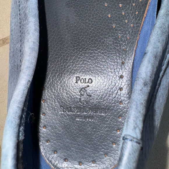 Men's Blue Leather Loafers - Picture 4 of 4